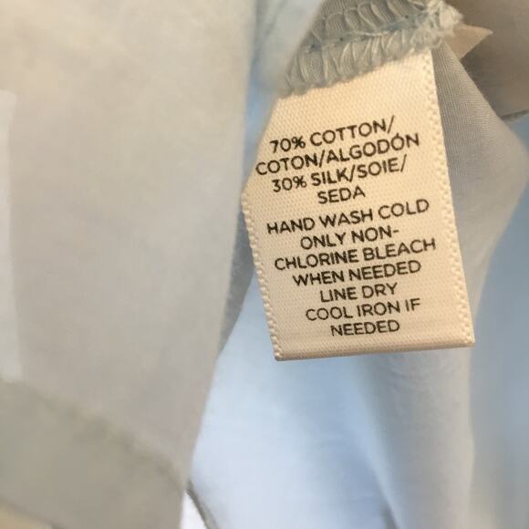 LOFT Light Blue Button Up Shirt - Picture 5 of 11